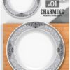 Charming Double Glazed Glass Lid Set 72-Pcs - Design1